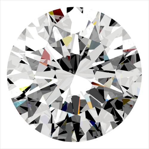 0.4 carat F-VS2 Excellent cut Natūralus Round Deimantas (1)