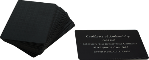 Златни 7777 пластмасови карти за игра (8)