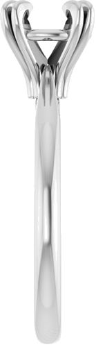 Sužadėtuvių Žiedas „Solitaire“ 585 Baltojo Aukso Round 7.4mm (4)