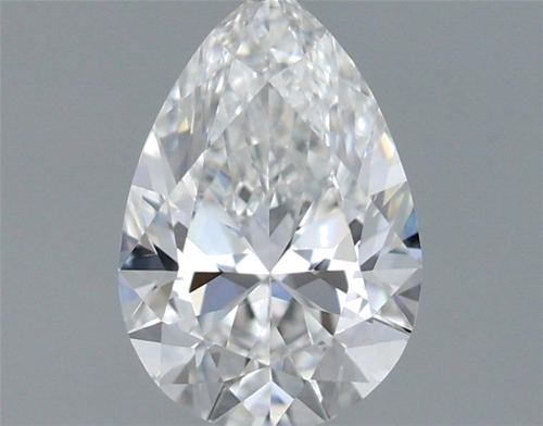 0.5 carat F-VVS1 Natūralus Pear Deimantas (1)