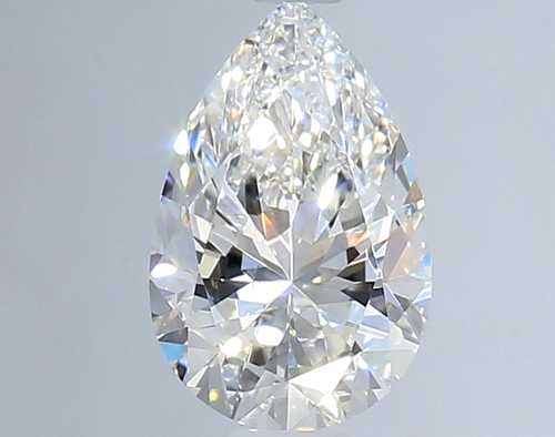 0.7 carat F-VS2 Natūralus Pear Deimantas (1)