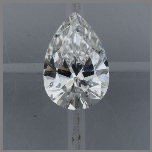 0.42 carat E-VS1 Natūralus Pear Deimantas (1)