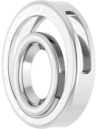 Pakabukas „Solitaire Slide“ 925 Sidabro Oval 7mm x 5mm (2)