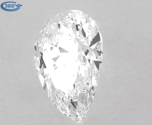 0.9 carat E-SI1 Natūralus Pear Deimantas (1)