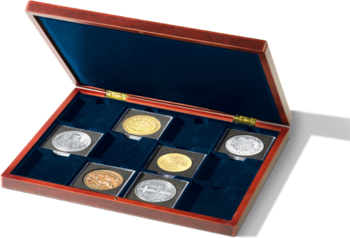 Box for 12 pcs. Coins/Medals in Quadrum XL capsules (67x67 mm) (1)