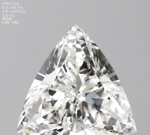 0.31 carat H-VS1 Natūralus Triangular Deimantas (1)