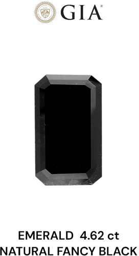 4.62 carat Fancy Black-VVS2 Natūralus Emerald Deimantas (1)