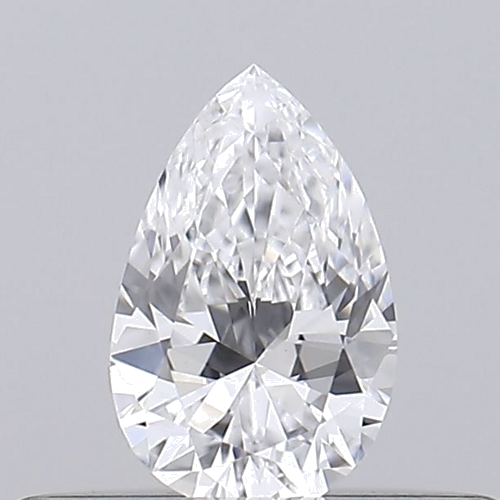 0.2 carat D-VS1 Natūralus Pear Deimantas (1)