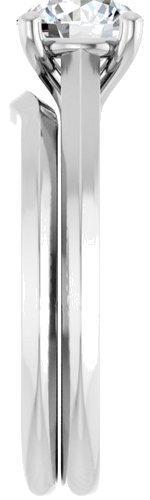 14K White 6.5 mm Round Solitaire Engagement Ring Mounting (9)