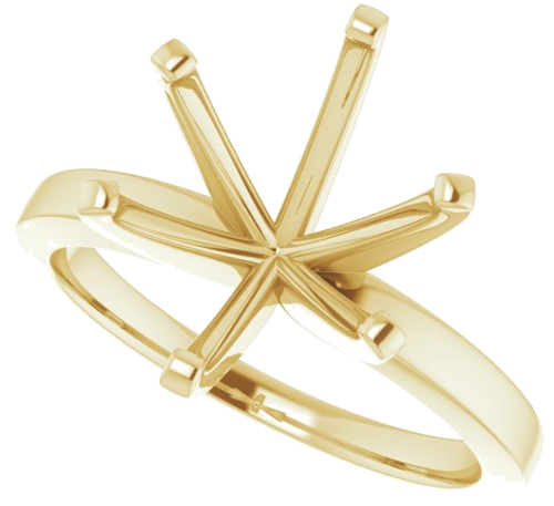 Sužadėtuvių Žiedas „Solitaire“ 14k yellow gold Oval 12mm x 10mm (5)