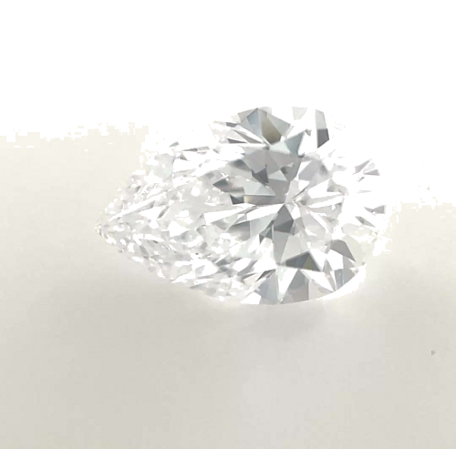 0.5 carat D-VS2 Natūralus Pear Deimantas (1)