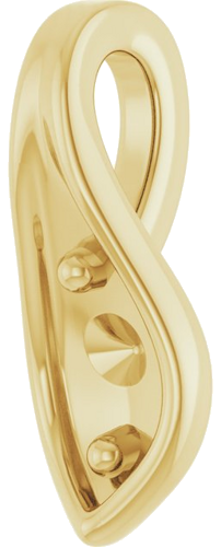 Pakabukas „Family Peas in a Pod“ 14k yellow gold Round 3mm (2)