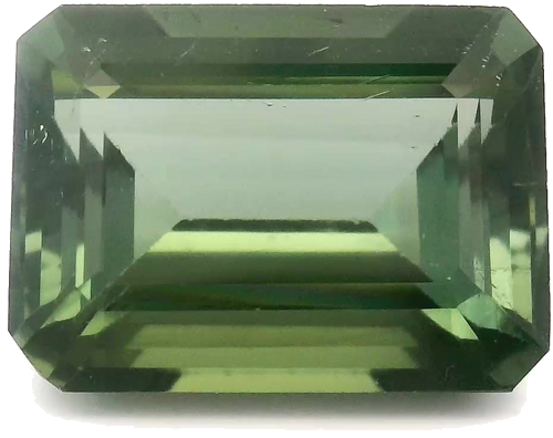 3.31 carat GREEN STEP cut Octagonal Tourmaline (1)