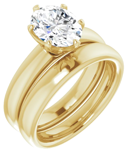 Sužadėtuvių Žiedas „Solstice Solitaire®“ 10k yellow gold Oval 9mm x 7mm (6)