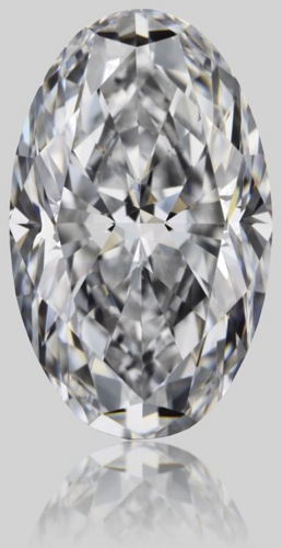0.5 carat D-VVS2 Natūralus Oval Deimantas (1)