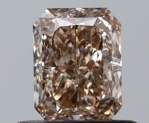 0.57 carat Fancy Light Brown-VVS1 Natūralus Radiant Deimantas (1)