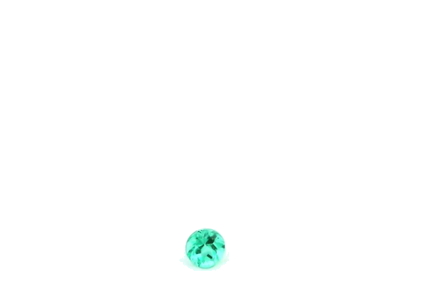 0.14 carat GREEN Round Smaragdas (1)