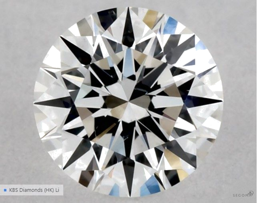 0.33 carat D-SI1 Excellent cut Natūralus Round Deimantas (1)