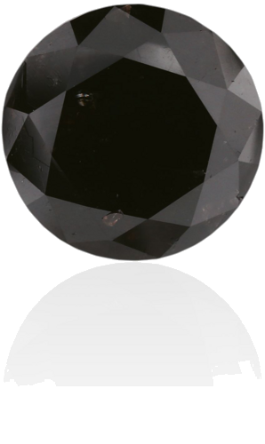 3.11 carat Fancy Black-VVS2 Excellent cut Natūralus Round Deimantas (1)