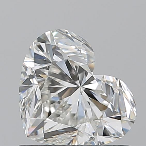 0.9 carat H-VS2 Natūralus Heart Deimantas (1)
