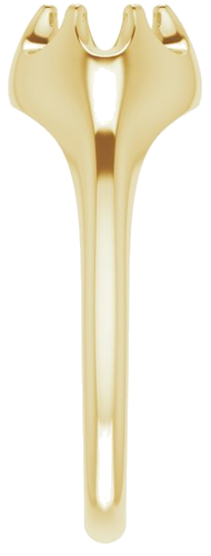 Sužadėtuvių Žiedas „Solitaire Belcher“ 14k yellow gold Round 4.4mm (4)