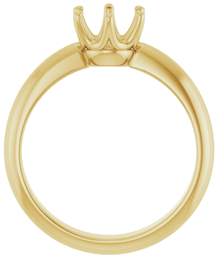 Sužadėtuvių Žiedas „Solitaire Crown-Inspired“ 14k yellow gold Round 6.5mm (2)