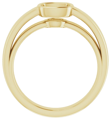 Sužadėtuvių Žiedas „Bezel-Set Solitaire“ 585 Geltonojo Aukso Cushion 6mm (2)