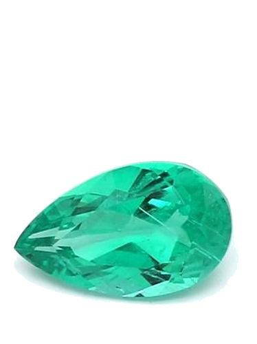 0.37 carat GREEN MODIFIEDBRILLIANT cut Pear Smaragdas (1)