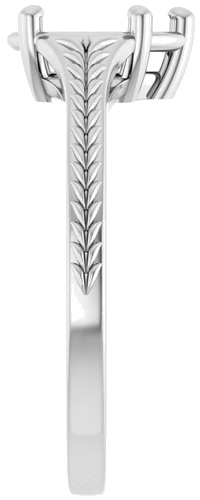 Sužadėtuvių Žiedas „Solitaire“ 14k white gold Pear 7mm x 4.5mm (4)