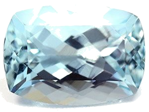 4.95 carat BLUE Cushion Aquamarine (1)