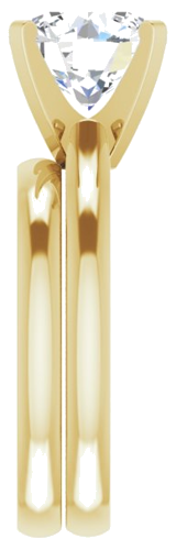 Sužadėtuvių Žiedas „Solitaire“ 14k yellow gold Round 9mm (8)