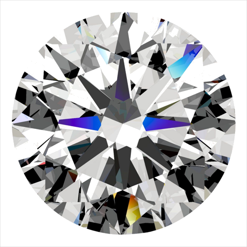 0.52 carat F-VVS2 Excellent cut Natūralus Round Deimantas (1)