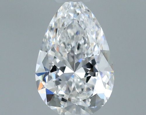 0.4 carat D-VVS2 Natūralus Pear Deimantas (1)
