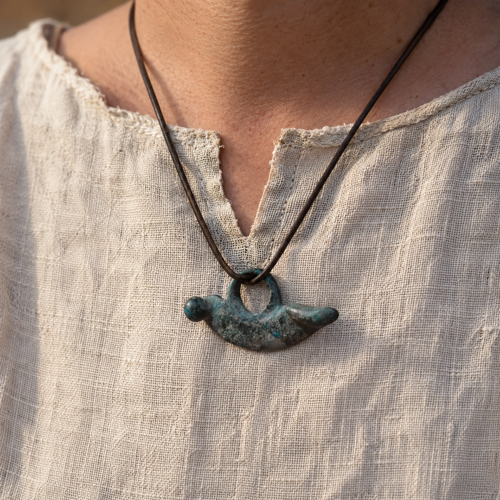 Ancient Roman bronze phallic pendant (4)