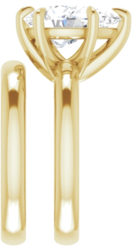 Sužadėtuvių Žiedas „Claw-Prong Solitaire“ 14k yellow gold Pear 12mm x 8mm (9)