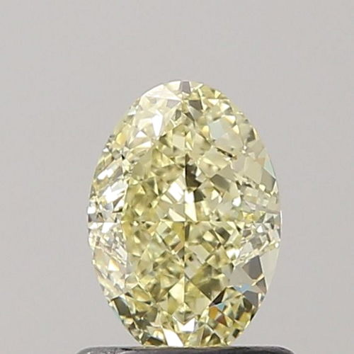 1.01 carat Fancy Light Yellow-VVS1 Natūralus Oval Deimantas (1)