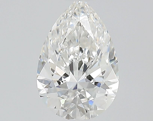 0.51 carat F-VVS2 Natūralus Pear Deimantas (1)