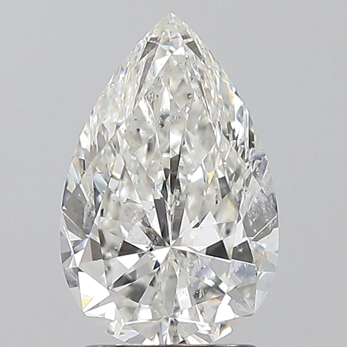 2.0 carat H-SI2 Natūralus Pear Deimantas (1)