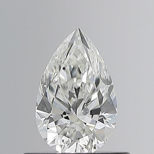 0.5 carat H-VVS2 Natūralus Pear Deimantas (1)