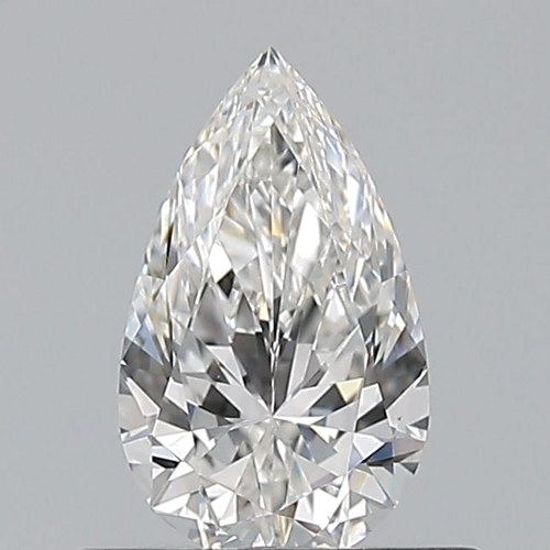 0.53 carat F-IF Natūralus Pear Deimantas (1)