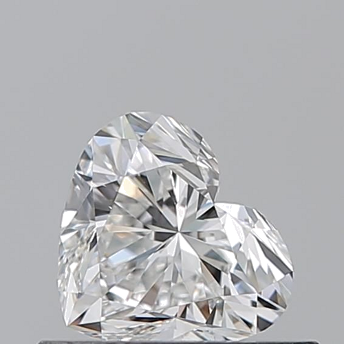 0.5 carat F-VVS2 Natūralus Heart Deimantas (1)