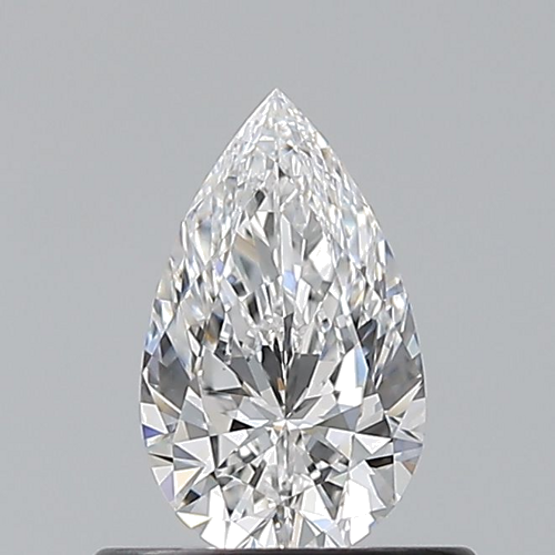0.5 carat D-VS1 Natūralus Pear Deimantas (1)