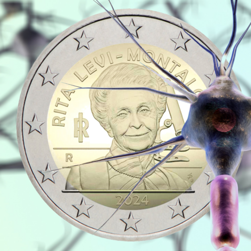 2024 Италия Рита Леви-Монталчини монета от 2 евро (2)