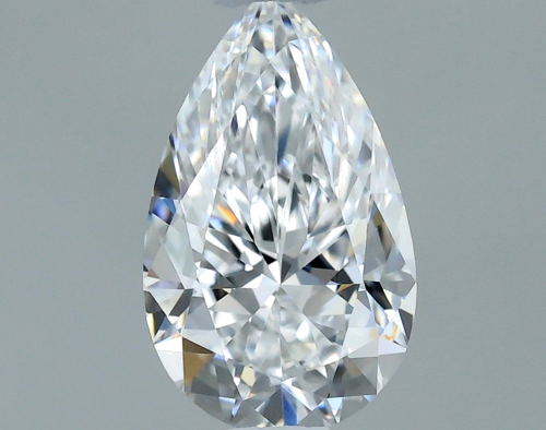 0.5 carat D-VS1 Natūralus Pear Deimantas (1)