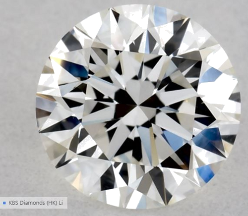 0.55 carat H-VVS2 Excellent cut Natūralus Round Deimantas (1)