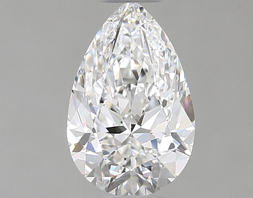 0.55 carat F-VVS1 Natūralus Pear Deimantas (1)