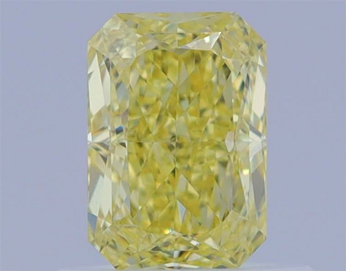 0.66 carat Fancy Yellow-VS1 Natūralus Radiant Deimantas (1)