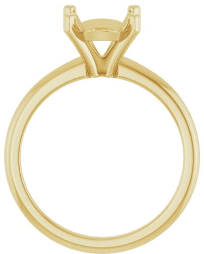 Sužadėtuvių Žiedas 14k yellow gold Oval 10mm x 8mm (2)