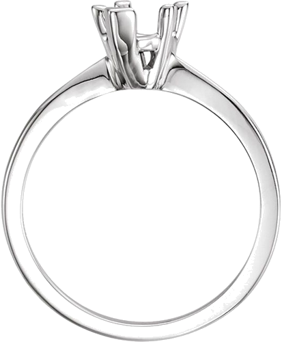 Sužadėtuvių Žiedas „V-End Solitaire“ 14k white gold Pear 9mm x 6mm (2)