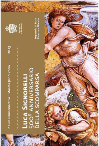 2023 San Marino Signorelli 2 euro BU coin on card (4)